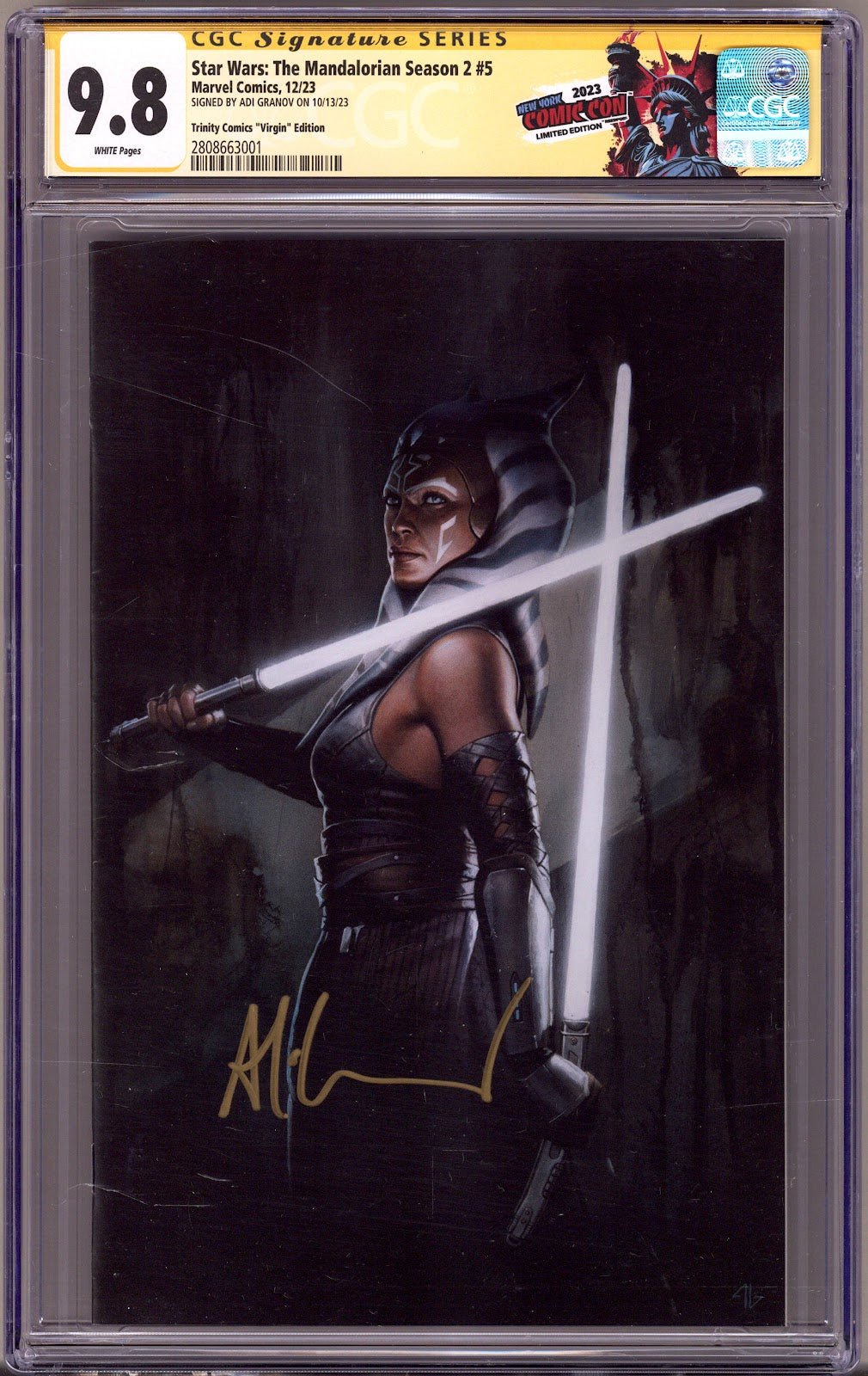 Star Wars: The Mandalorian Season 2 5 CGC 9.8 (NM/M) (2023) Granov Virgin Exclusive Variant Signed x1 Cover Adi Granov 
