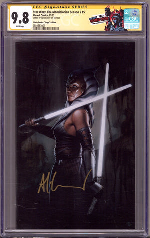 Star Wars: The Mandalorian Season 2 5 CGC 9.8 (NM/M) (2023) Granov Virgin Exclusive Variant Signed x1 Cover Adi Granov