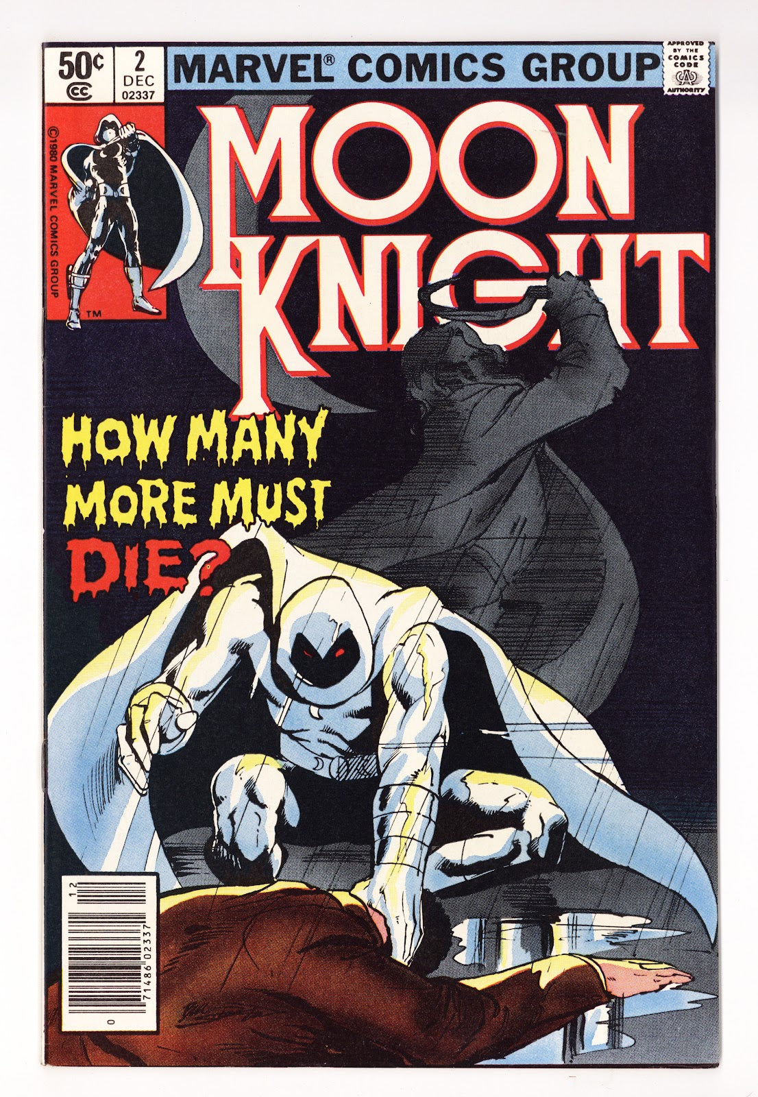 Moon Knight Vol 1 2 High Grade (1980) Newsstand 