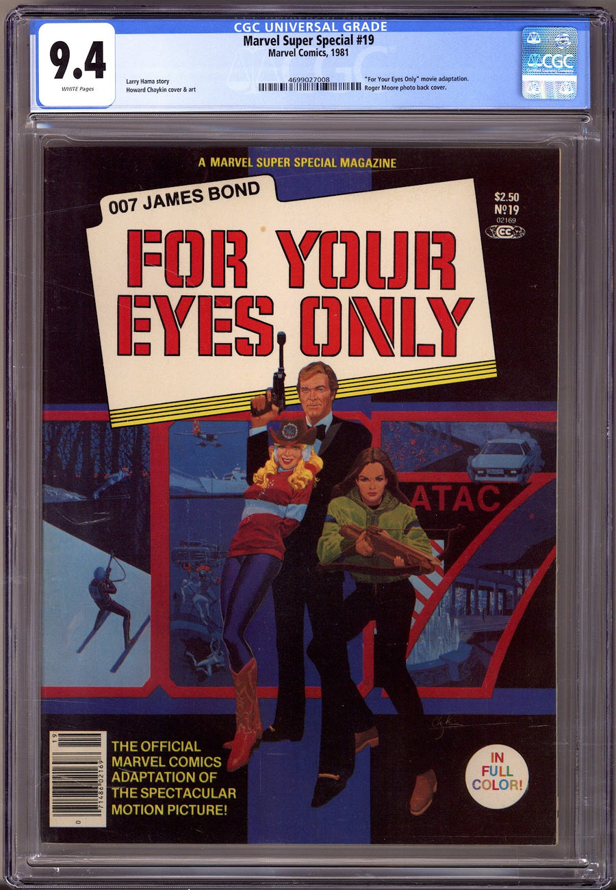Marvel Super Special Vol 1 19 CGC 9.4 (NM) For Your Eyes Only  (1981)     