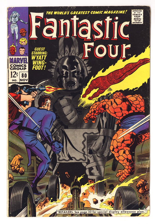 Fantastic Four Vol 1 80  VG+ (4.5)   (1968)