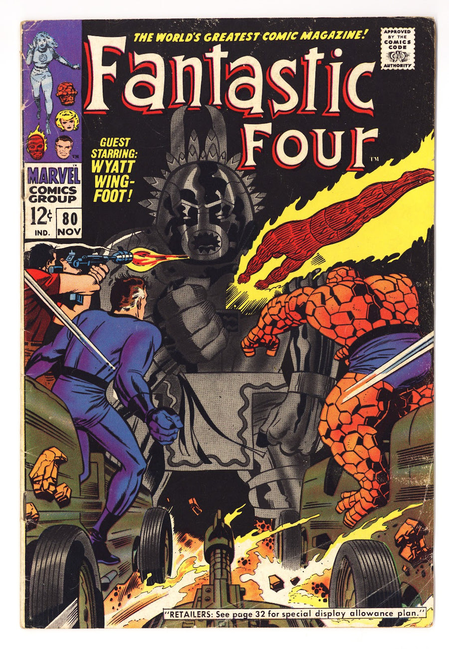 Fantastic Four Vol 1 80  VG+ (4.5)   (1968)     