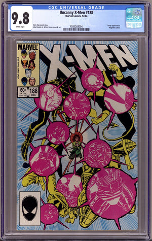 The Uncanny X-Men Vol 1 188 CGC 9.8 (NM/M)   (1984)