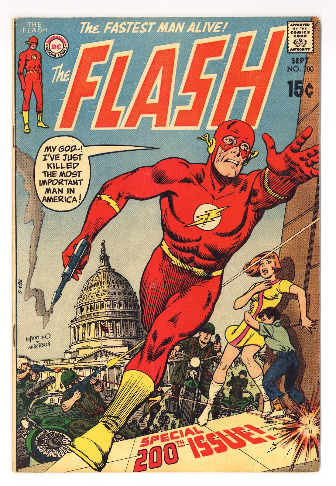 The Flash Vol 1 200  VG+ (4.5)   (1970)     