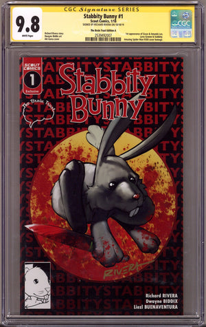 Stabbity Bunny 1 CGC 9.8 (NM/M) (2018) Garza Homage Exclusive Variant Signed x1 Cover Richard Rivera