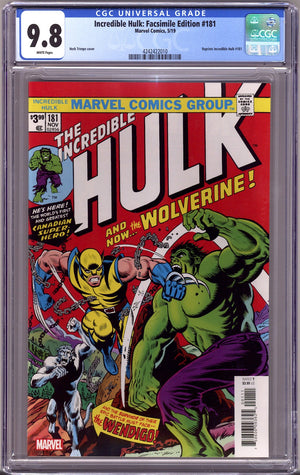 Incredible Hulk #181 Facsimile Edition   [nn] CGC 9.8 (NM/M)   (2019)