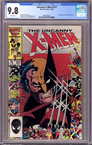 The Uncanny X-Men Vol 1 211 CGC 9.8 (NM/M)   (1986)