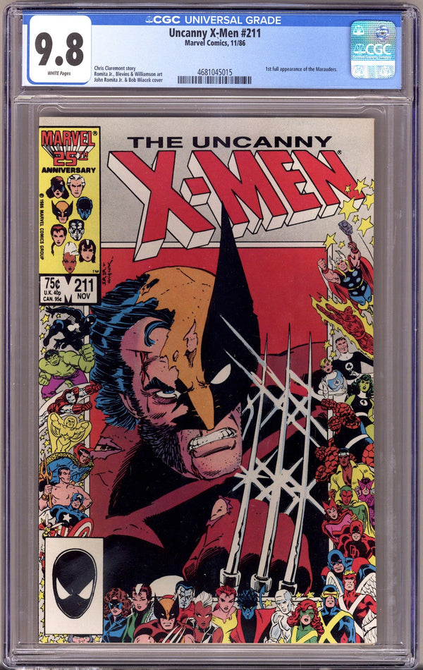 The Uncanny X-Men Vol 1 211 CGC 9.8 (NM/M)   (1986)