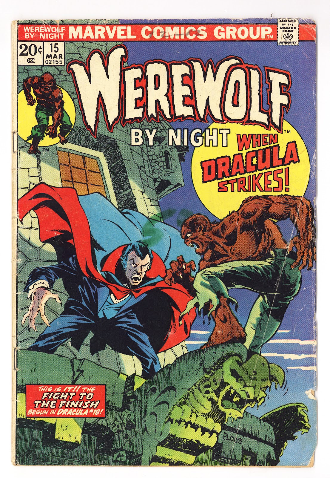 Werewolf by Night Vol 1 15  GD/VG (3.0)   (1974)     