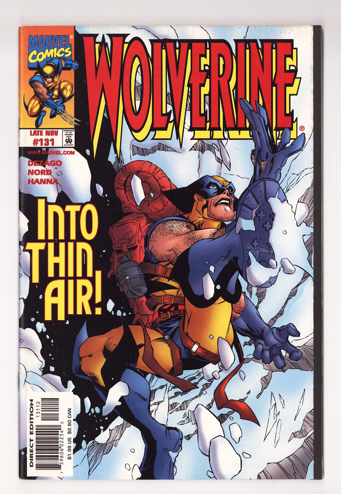 Wolverine Vol 2 131  High Grade   (1998) Corrected   Variant  
