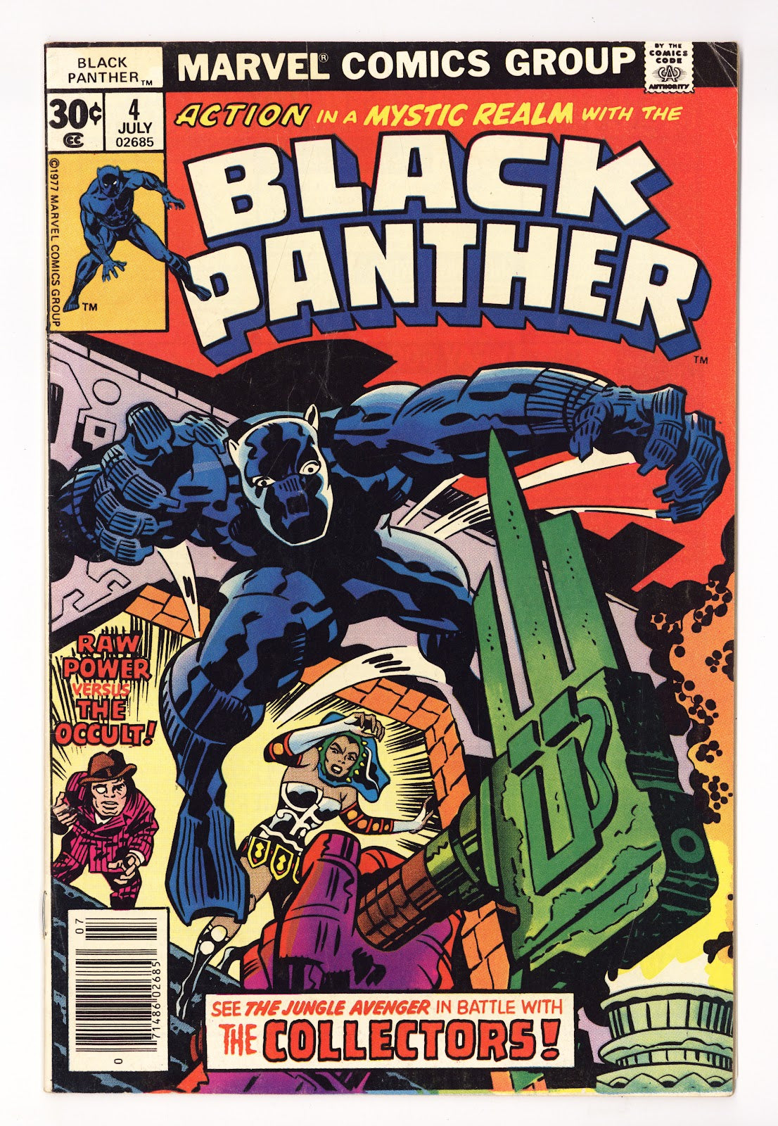 Black Panther Vol 1 4 Low Grade (1977) 30¢ 