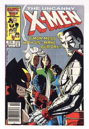 The Uncanny X-Men Vol 1 210  FN- (5.5)   (1986)   Newsstand