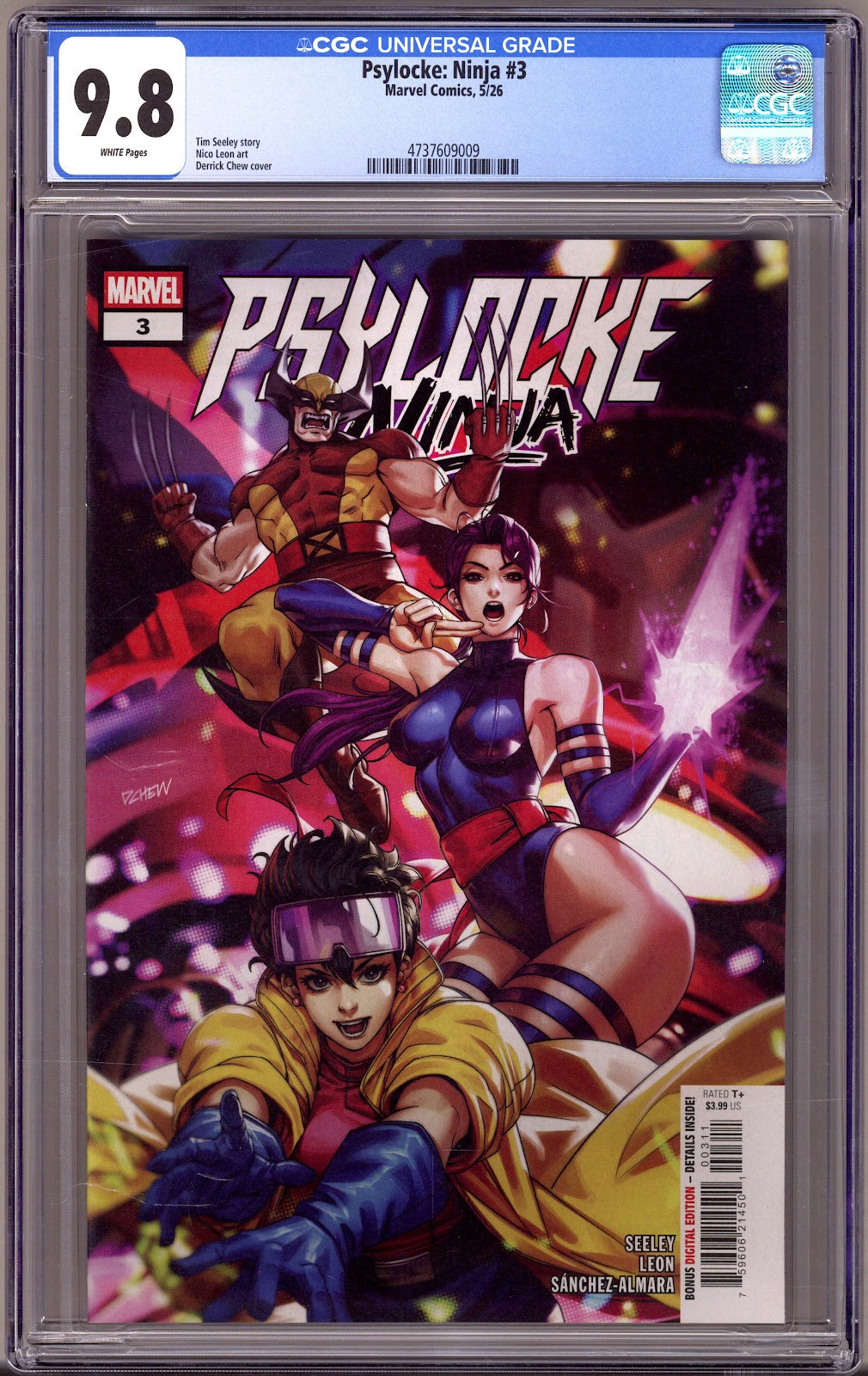 Psylocke: Ninja 3 CGC 9.8 (NM/M) (2026) 