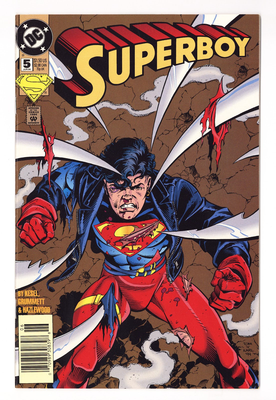 Superboy Vol 3 5  High Grade   (1994)   Newsstand  