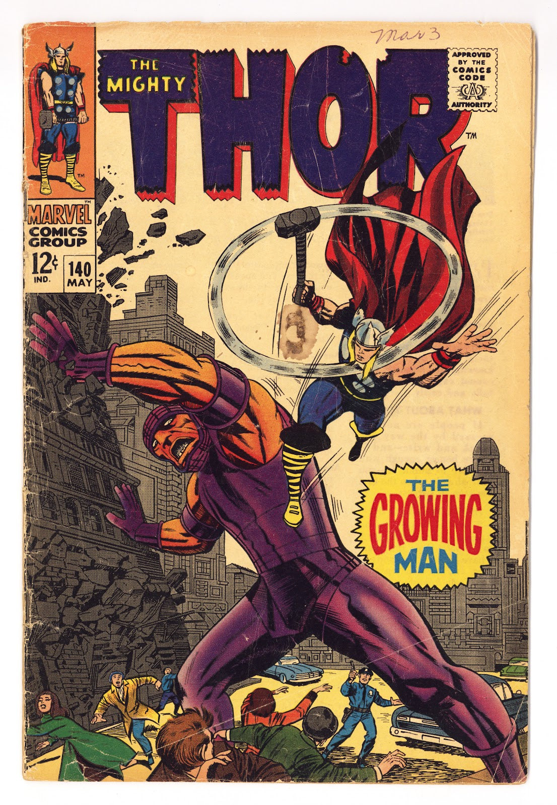 Thor Vol 1 140 GD/VG (3.0) (1967) 