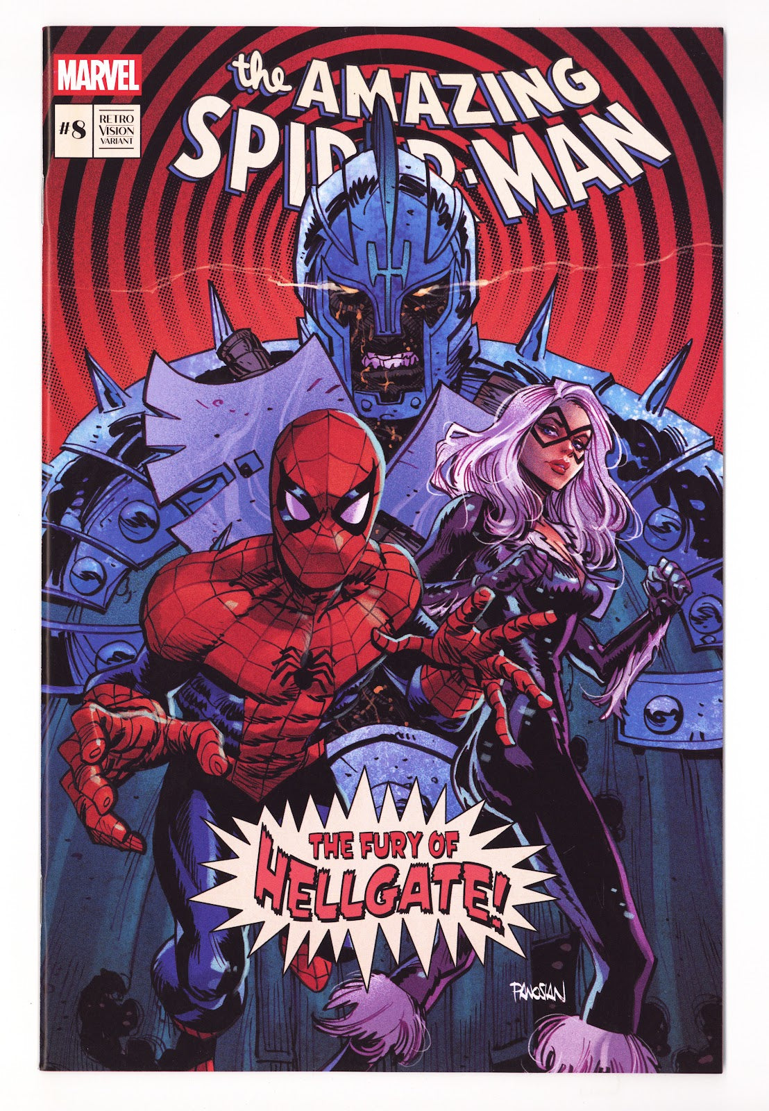 The Amazing Spider-Man Vol 7 8 (972) High Grade (2025) Panosian Retro Vision Variant 