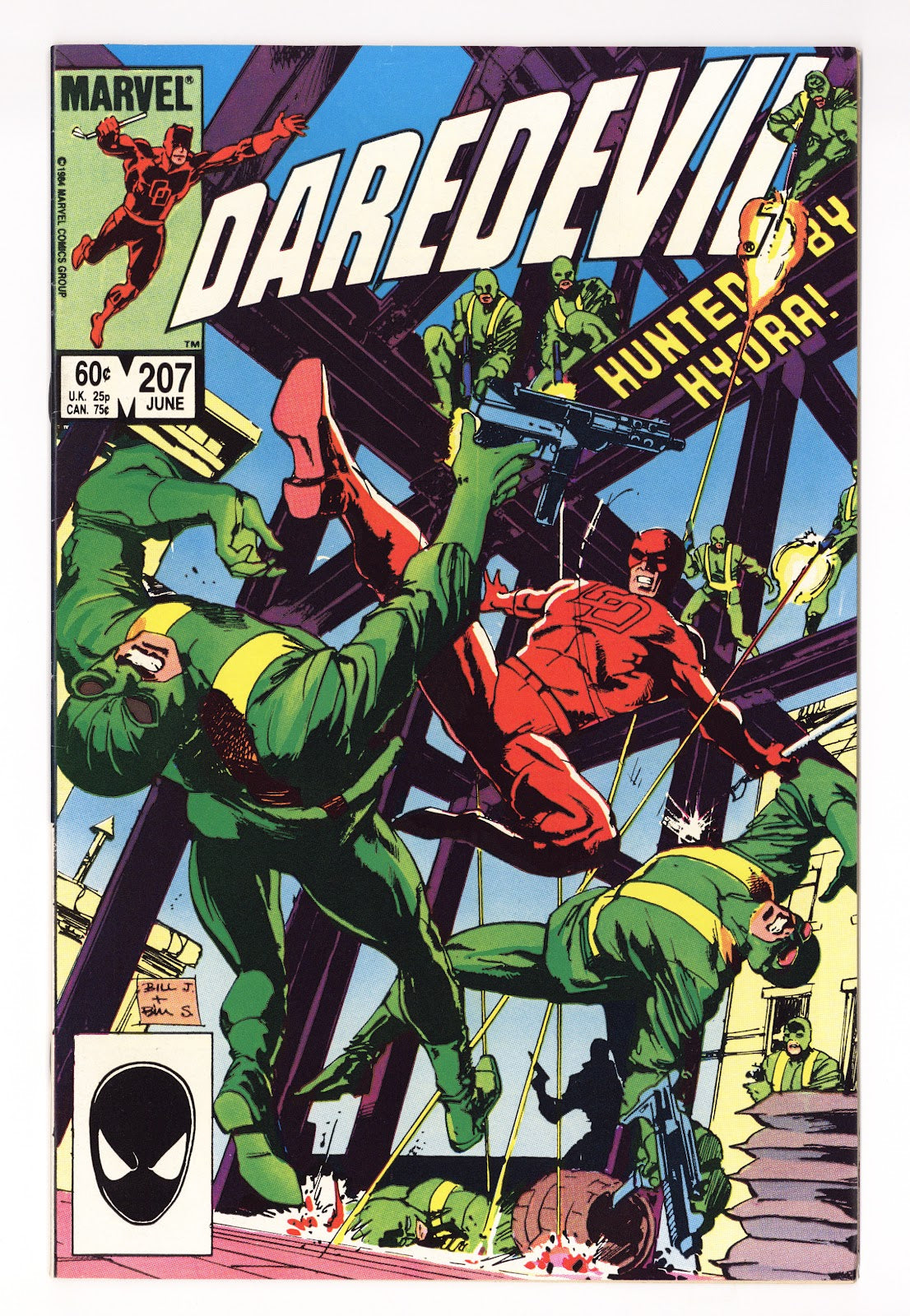 Daredevil Vol 1 207  Mid Grade   (1984)     