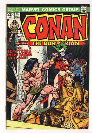 Conan the Barbarian Vol 1 34  Low Grade   (1974)   Regular Edition