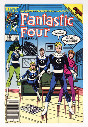 Fantastic Four Vol 1 285 Mid Grade (1985) Canadian Price Variant