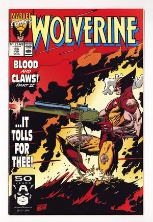 Wolverine Vol 2 35  High Grade   (1991)