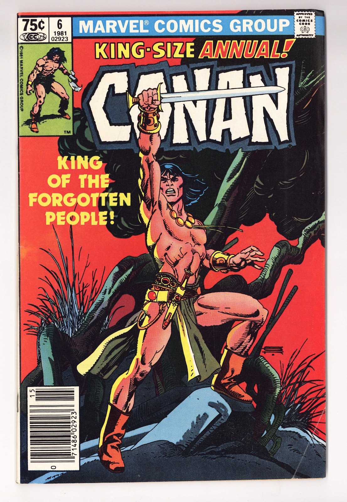 Conan Annual   6  Low Grade   (1981)   Newsstand  