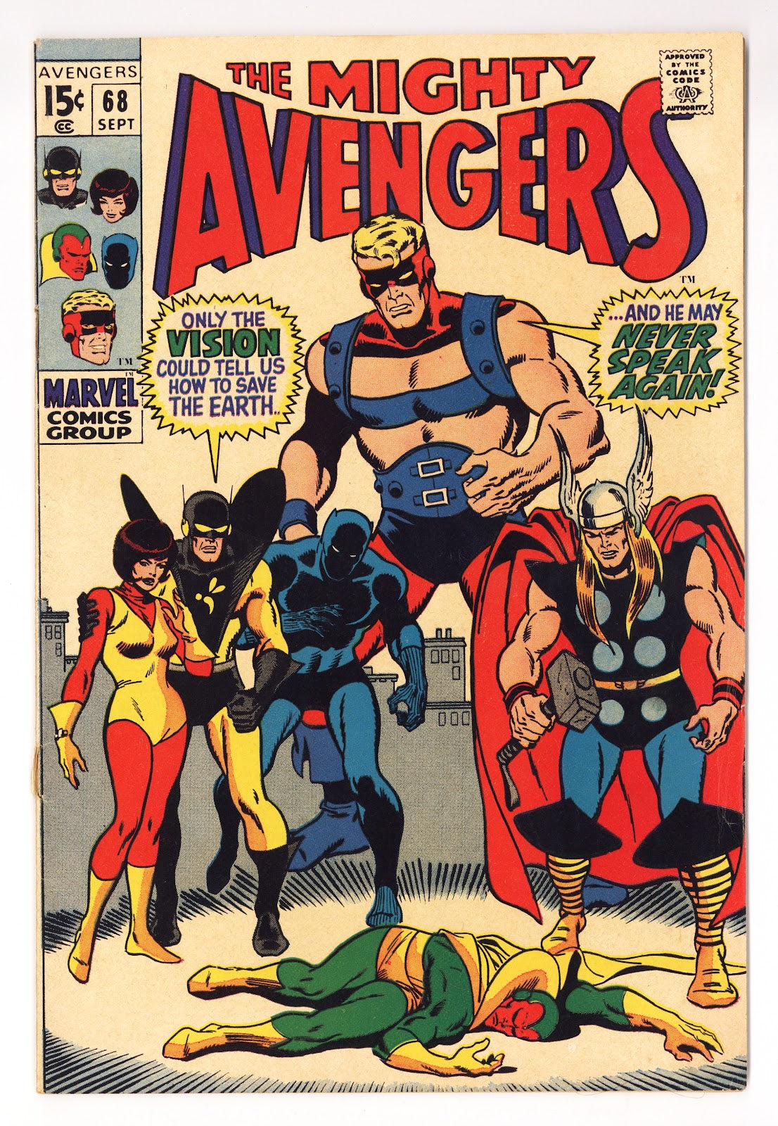 The Avengers Vol 1 68 VG- (3.5) (1969) 
