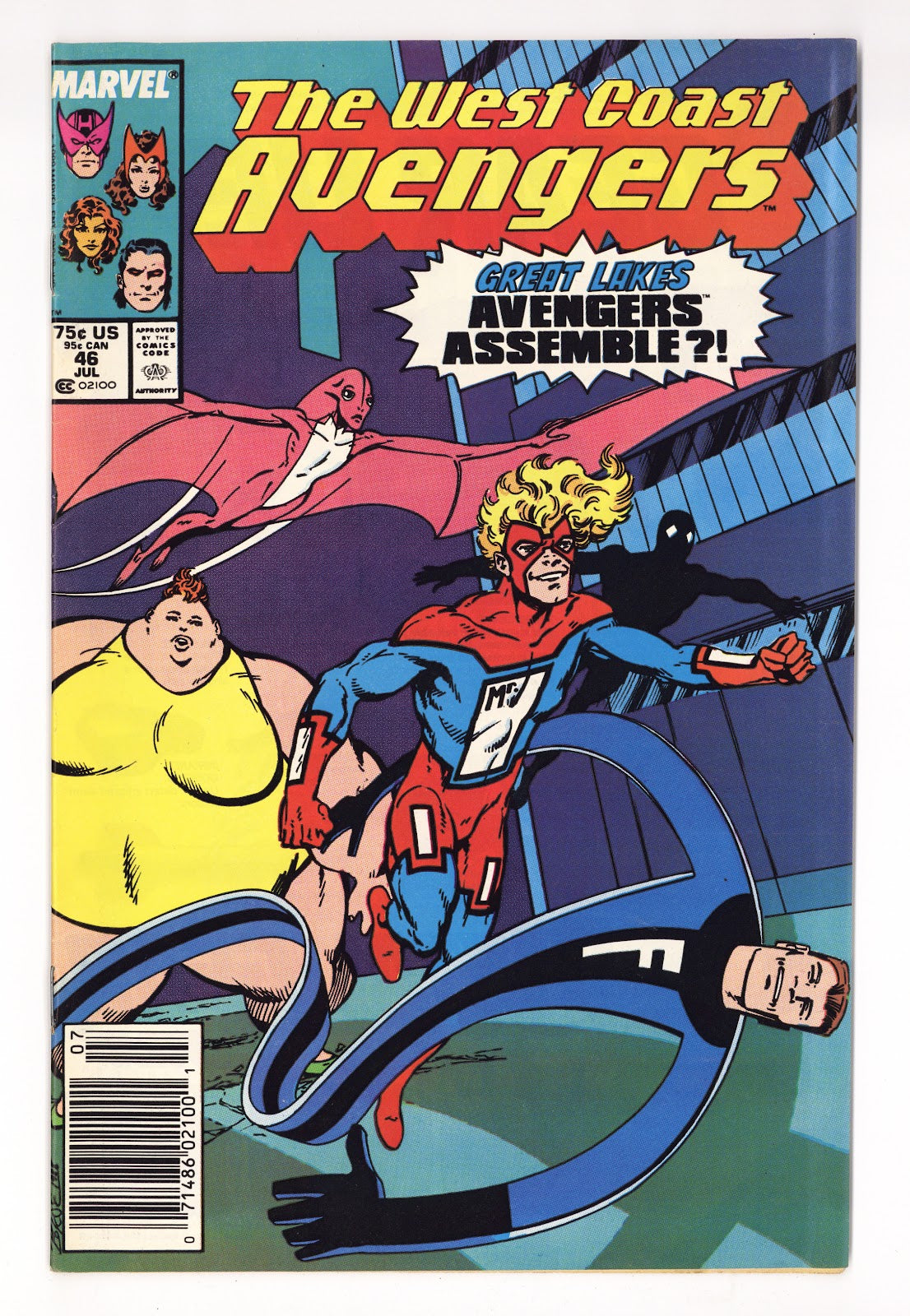 West Coast Avengers Vol 2 46  Mid Grade   (1989)   Newsstand