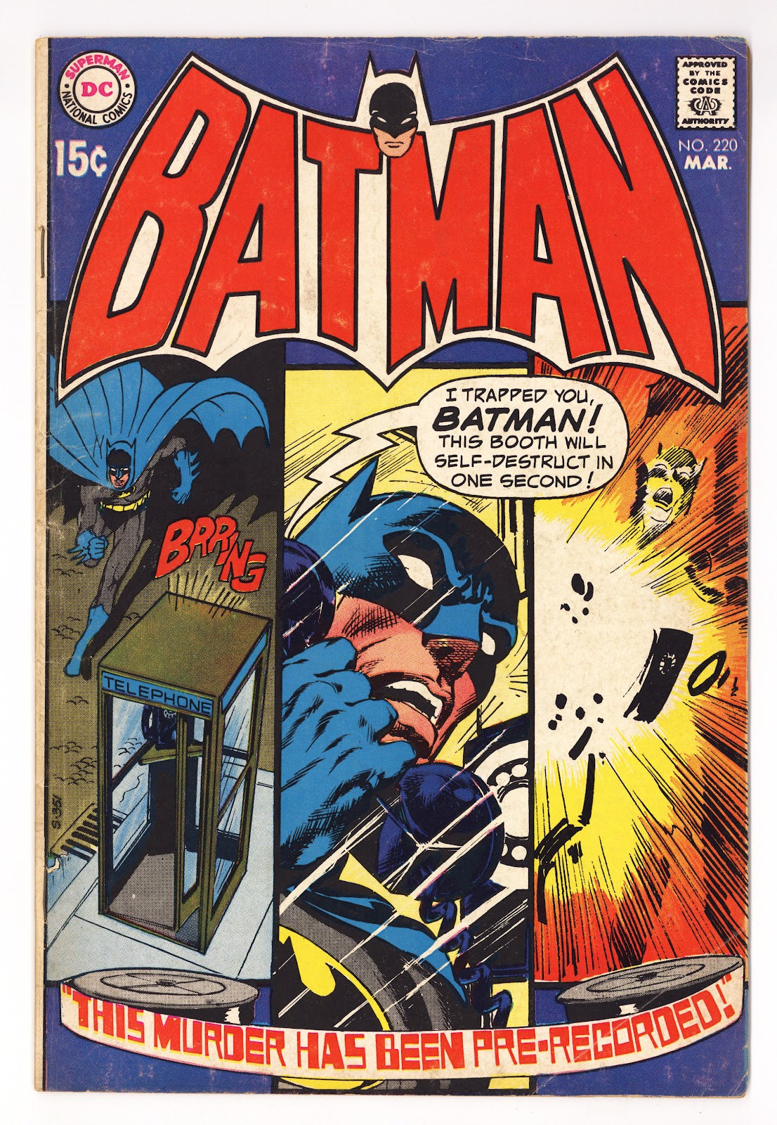 Batman Vol 1 220  VG+ (4.5)   (1970)     
