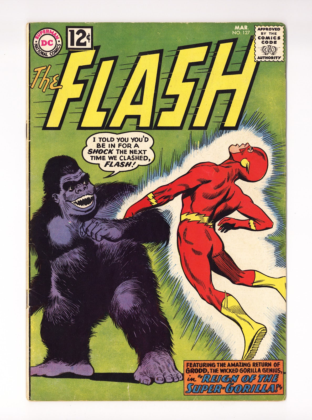 The Flash Vol 1 127  VG/FN (5.0)   (1962)     
