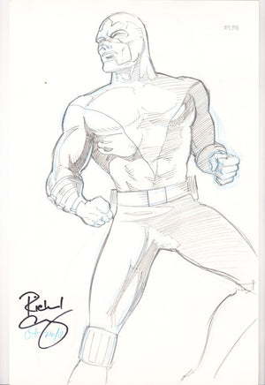 Richard Comely Captain Canuck Convention Sketch [nn] (2013)