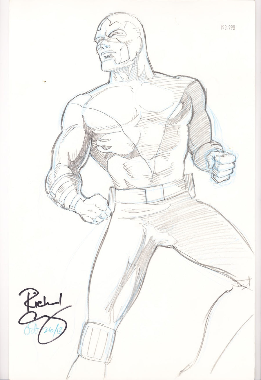 Richard Comely Captain Canuck Convention Sketch [nn] (2013) 