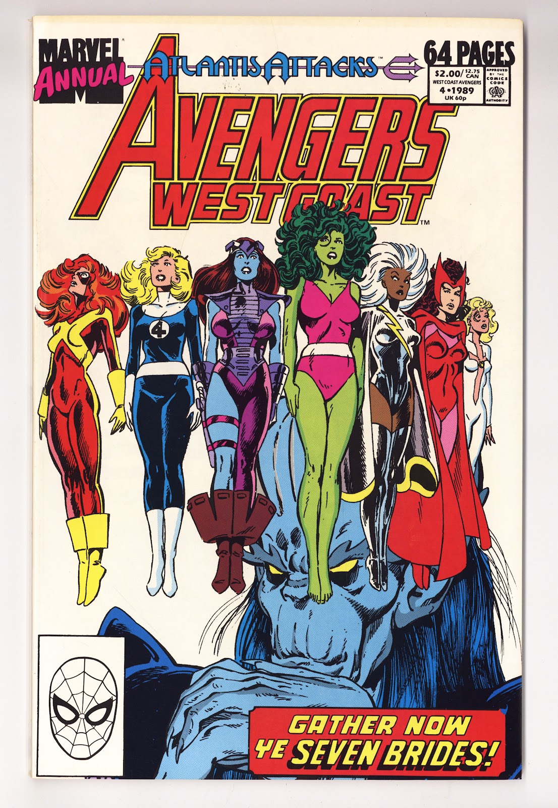 The West Coast Avengers Annual Vol 2 4  High Grade   (1989)   Direct  