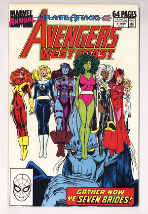 The West Coast Avengers Annual Vol 2 4  High Grade   (1989)   Direct
