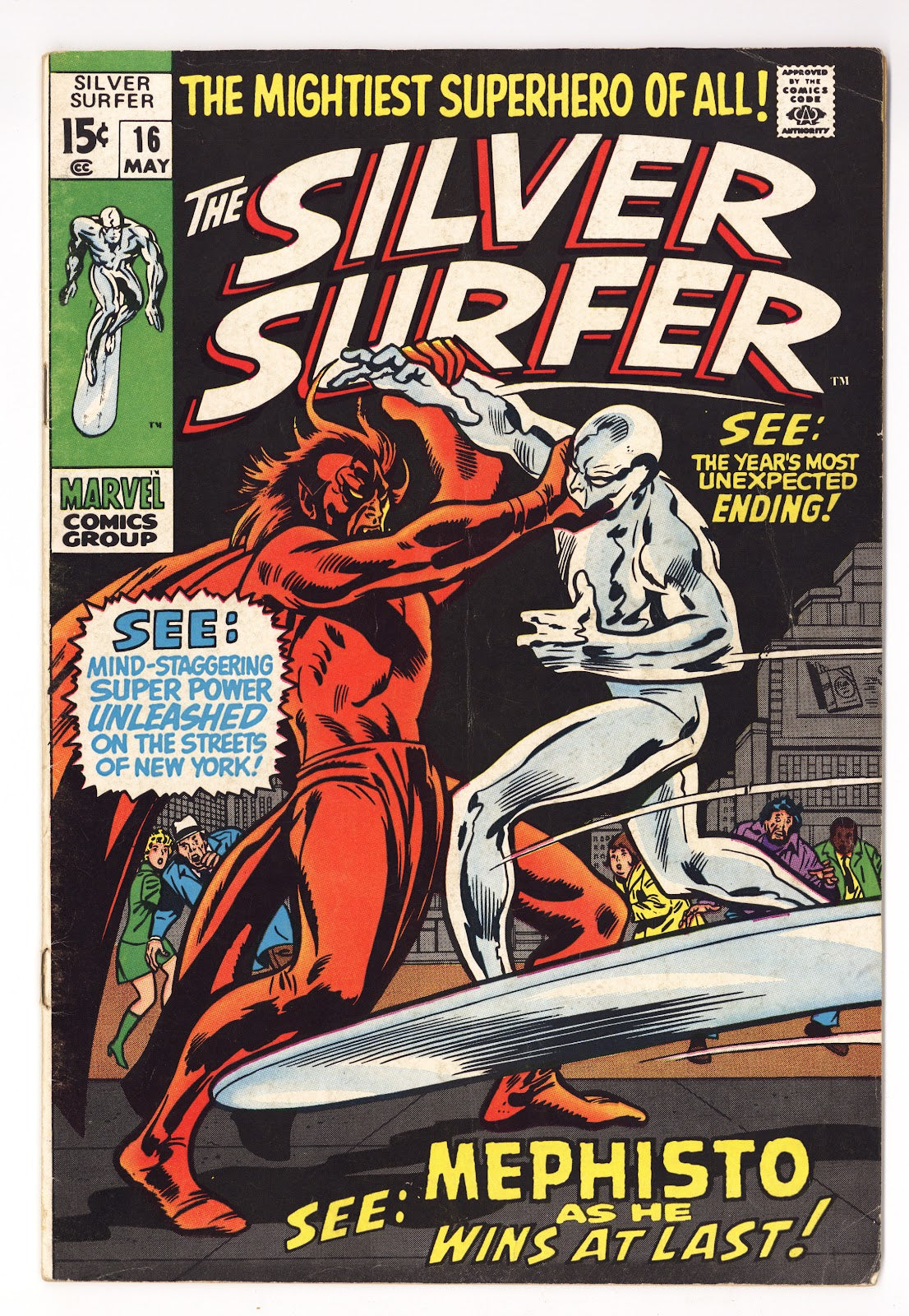 The Silver Surfer Vol 1 16 VG+ (4.5) (1970)  
