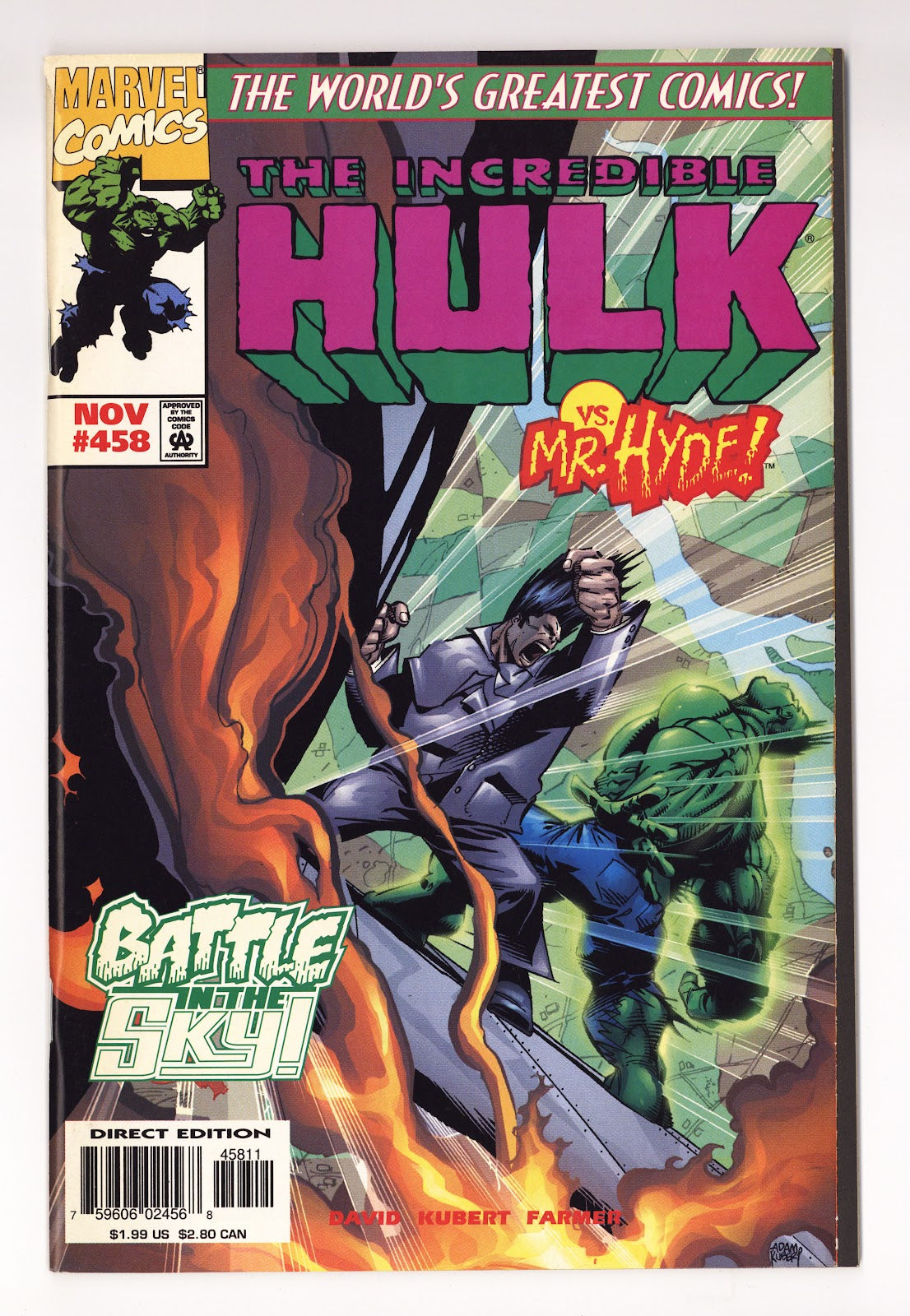 The Incredible Hulk Vol 1 458  High Grade   (1997)     