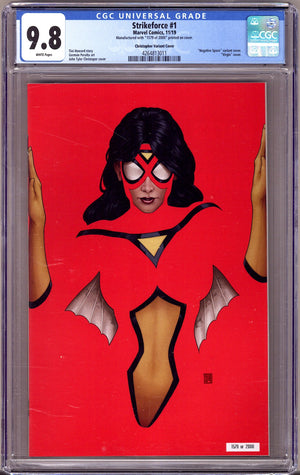 Strikeforce Vol 1 1 CGC 9.8 (NM/M) (2019) Christopher Negative Space Virgin Exclusive Variant
