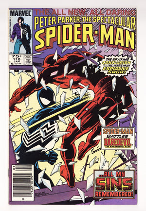 The Spectacular Spider-Man Vol 1 110  Low Grade   (1986)   Canadian Price Variant