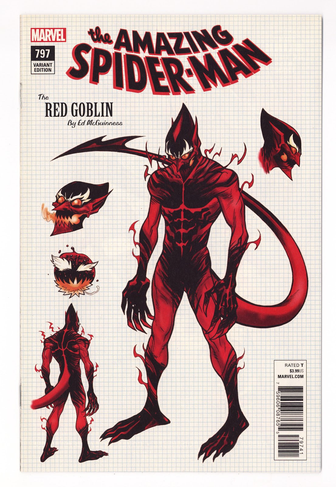 Amazing Spider-Man Vol 4 797 High Grade (2018) McGuinness Design Variant 