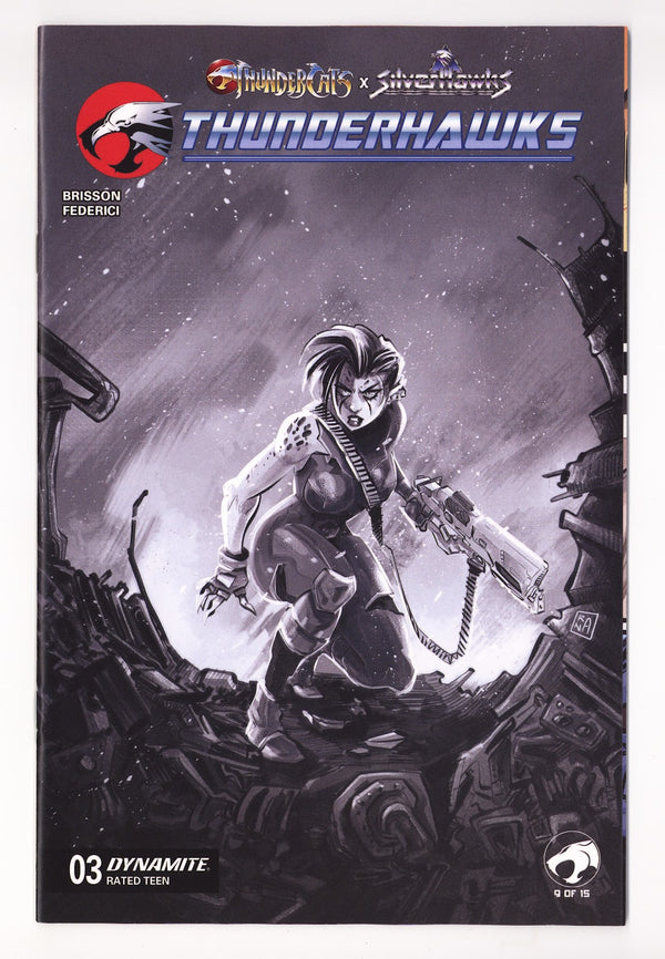 Thundercats X Silverhawks Thunderhawks 3 Ranaldi B&W Incentive (2026)