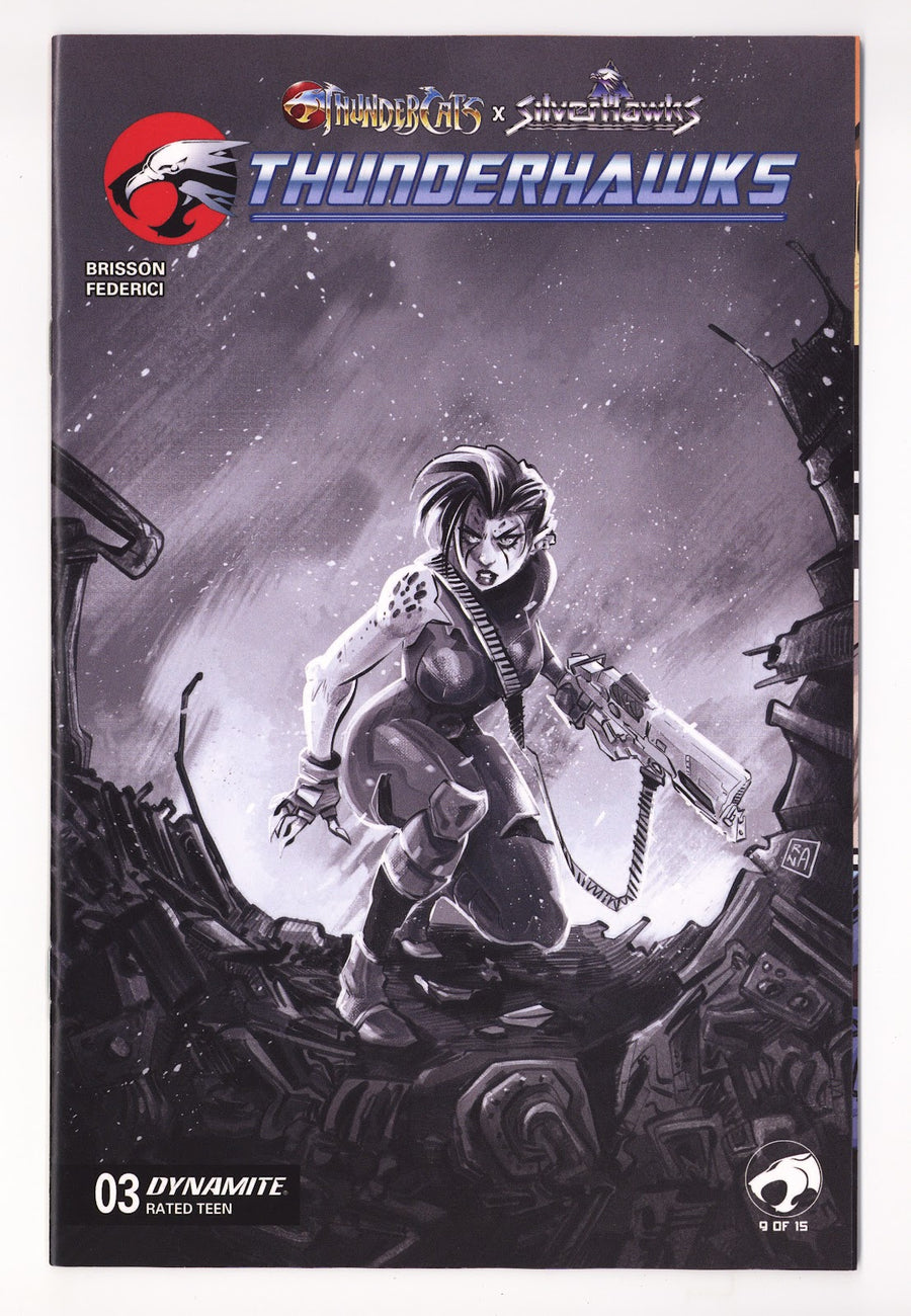Thundercats X Silverhawks Thunderhawks 3 Ranaldi B&W Incentive (2026)
