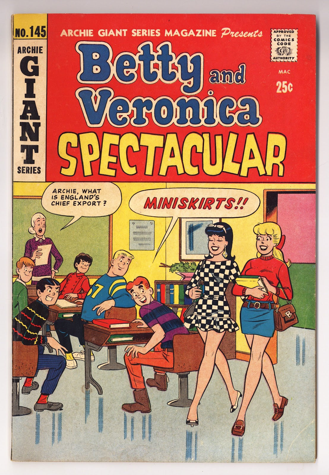 Archie Giant Series Magazine 145 VG/FN (5.0) (1967) 