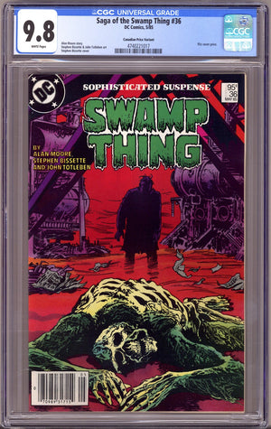 The Saga of Swamp Thing Vol 2 36 CGC 9.8 (NM/M) (1985) Canadian Price Variant