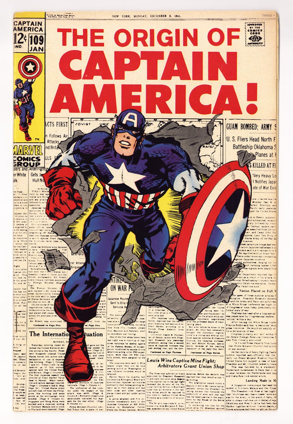 Captain America Vol 1 109  FN (6.0)   (1969)