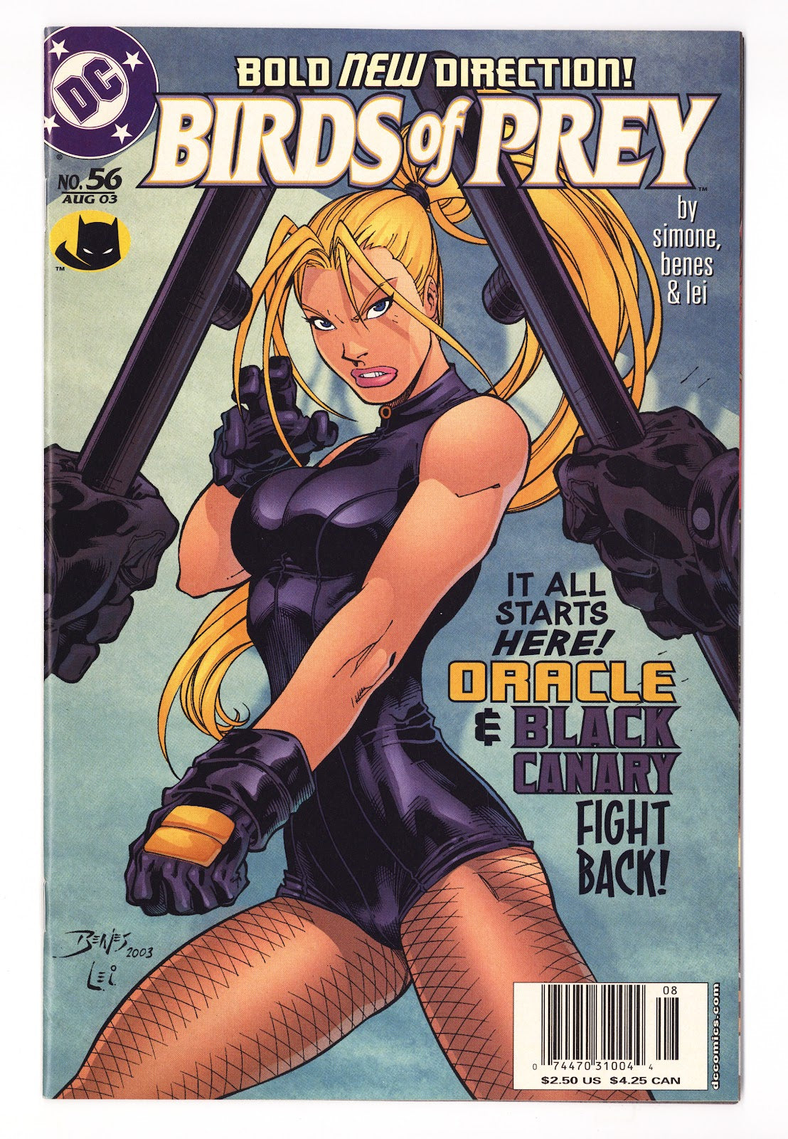 Birds of Prey Vol 1 56 VF- (7.5) (2003) Newsstand 