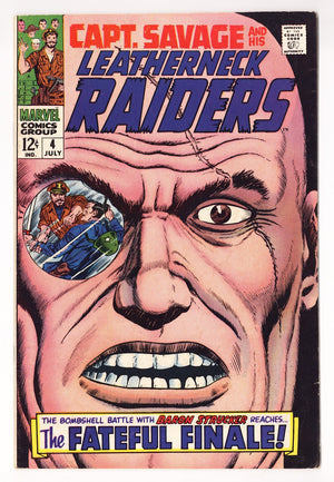 Capt. Savage and His Leatherneck Raiders Vol 1 4  FN (6.0)   (1968)