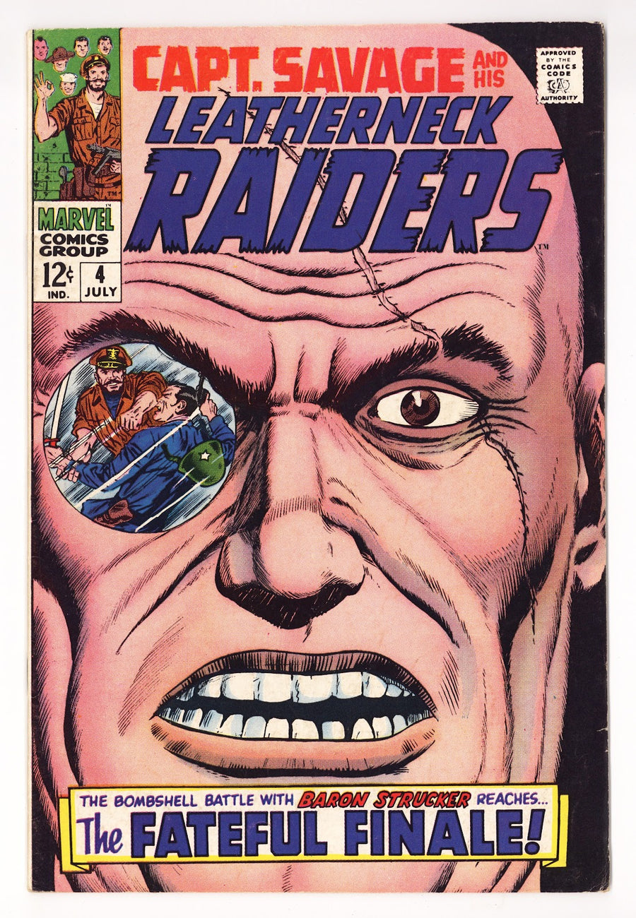 Capt. Savage and His Leatherneck Raiders Vol 1 4  FN (6.0)   (1968)