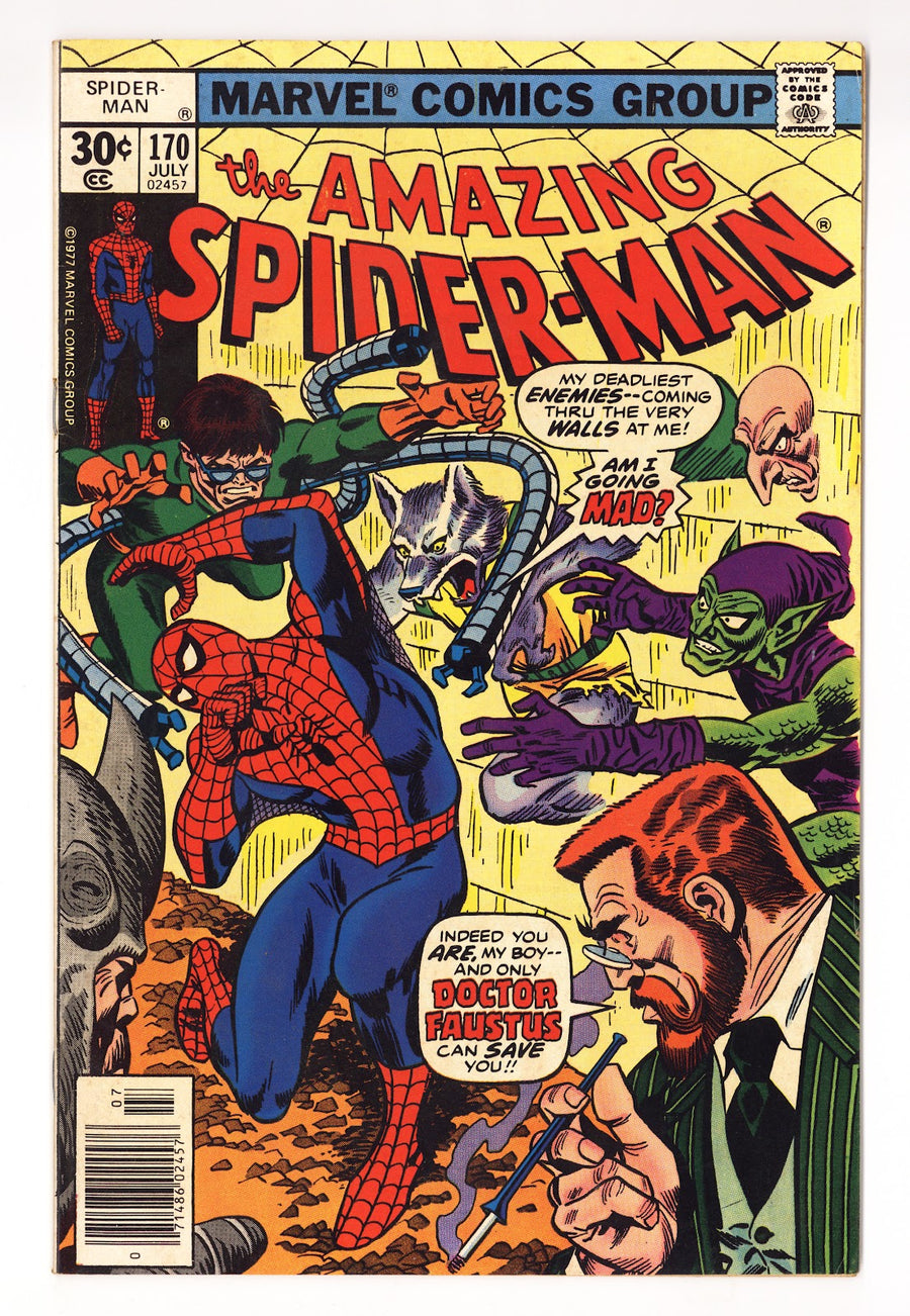 The Amazing Spider-Man Vol 1 170  FN- (5.5)   (1977)   30¢