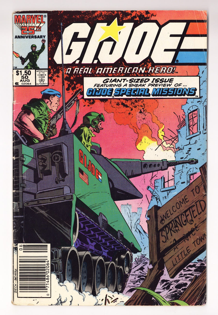 G.I. Joe, A Real American Hero Vol 1 50  Very Low Grade   (1986)   Canadian  