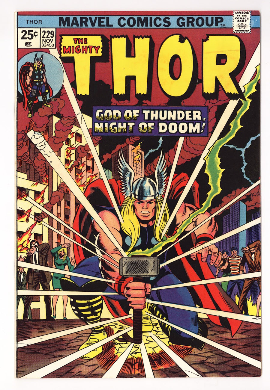 Thor Vol 1 229  FN/VF (7.0)   (1974)     