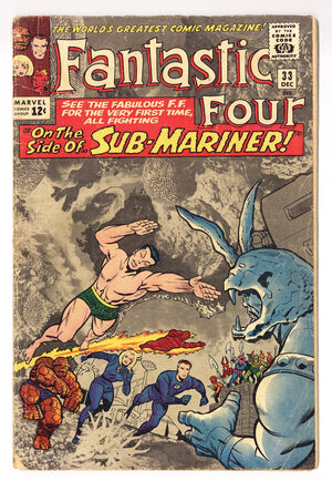 Fantastic Four Vol 1 33 GD/VG (3.0) (1964)